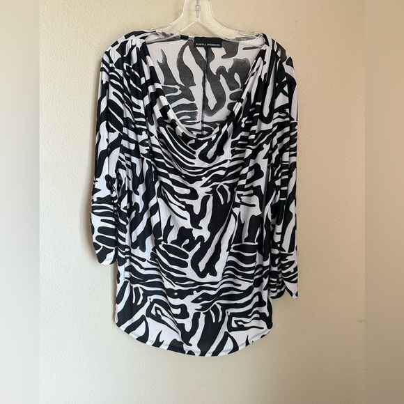 Isabell Rodriguez Animal Print long sleeve blouse tunic - Plus Size XXL - Picture 1 of 6